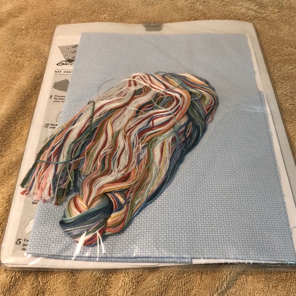 NIP Dimensions Floral Trellis Wedding Record 8x14” counted cross stitch - Picture 7 of 7